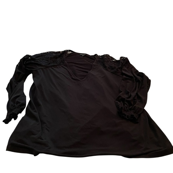 TORRID LONG SLEEVE LACE-VNeck Blouse Top/Shirt Studio Knit
Size 0/Large/12 - Picture 6 of 12